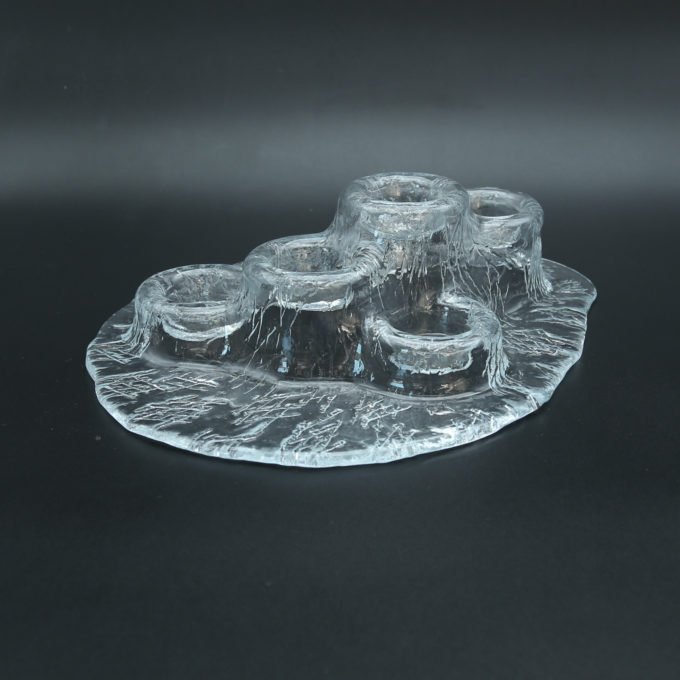 nagumuiste retro vintage kodusisustus klaas kristall küünlaalused küünlajag küünlajalad muurla volcano vulkaan