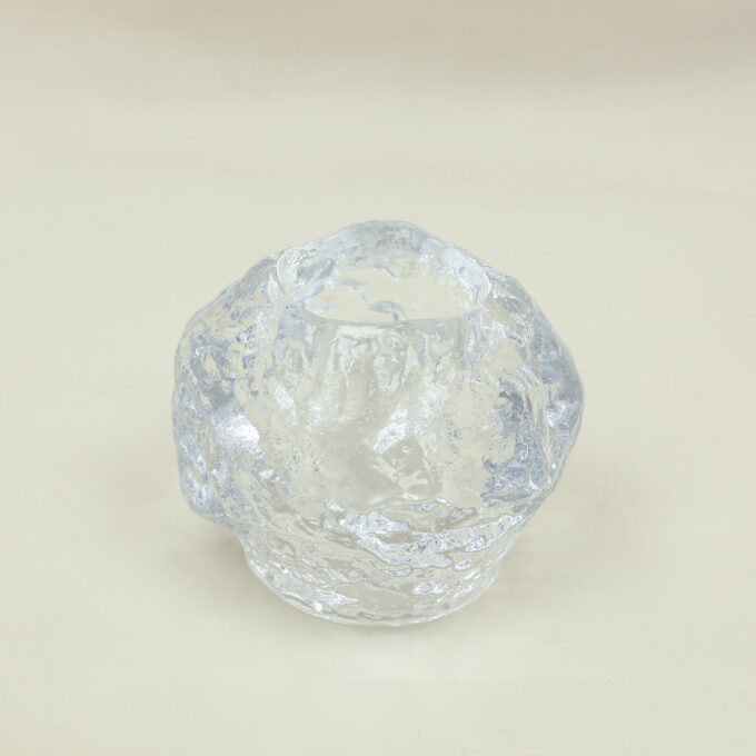 nagumuiste retro vintage kodusisustus klaas kristall küünlaalus Kosta Boda Ann Wärff "Snowball"