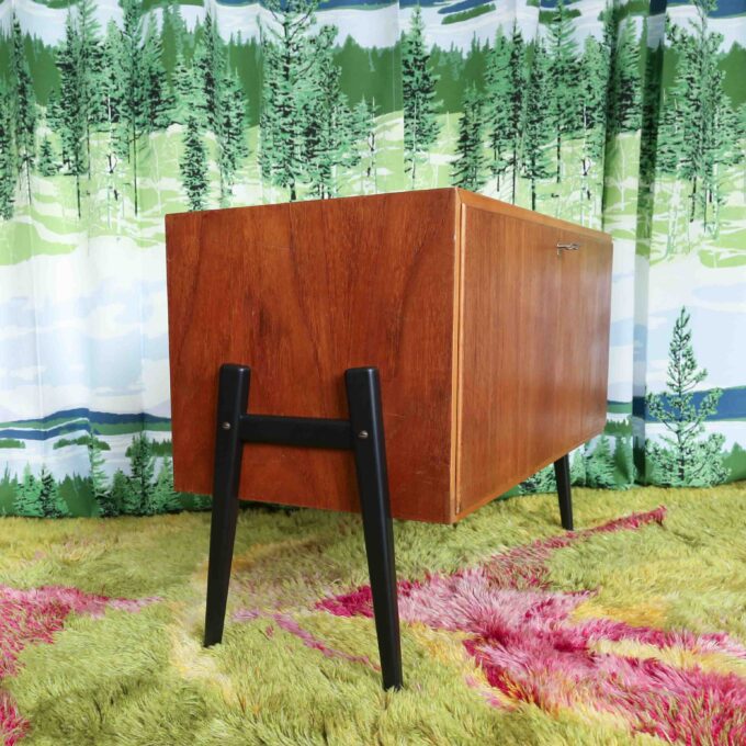 nagumuiste retro vintage renoveeritud mööbel taaskasutus tiigipuust kapp