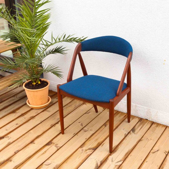 nagumuiste retro vintage mööbel taaskasutus puidust renoveeritud mahagon tool Kai Kristiansen Model 31